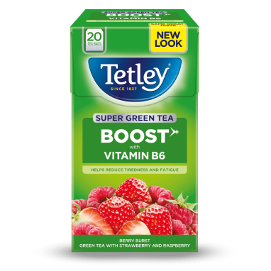 Tetley Super Green Tea Boost Berry Burst - PLP