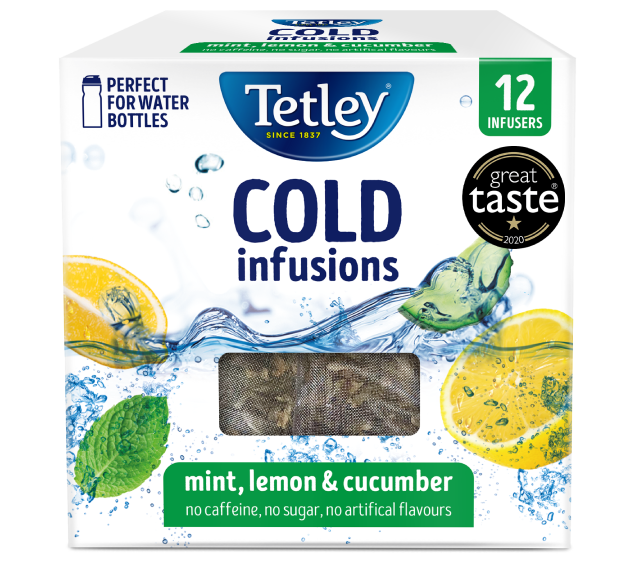 Tetley Cold Infusions Mint, Lemon and Cucumber - 12s