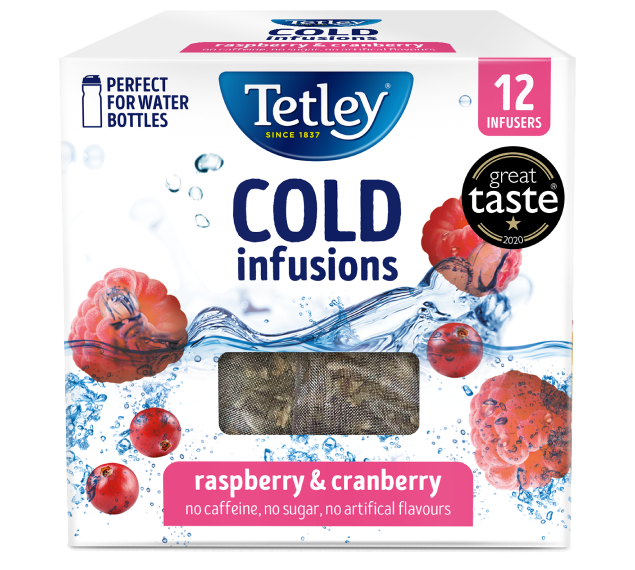 Tetley Cold Infusions Raspberry and Cranberry - 12s